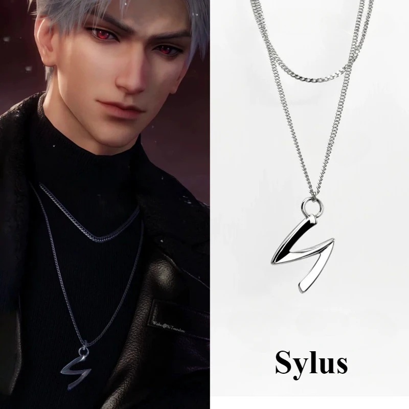 Love and Deepspace Sylus personalized anime game peripheral character stacking necklace holiday gift cartoon creative pendant