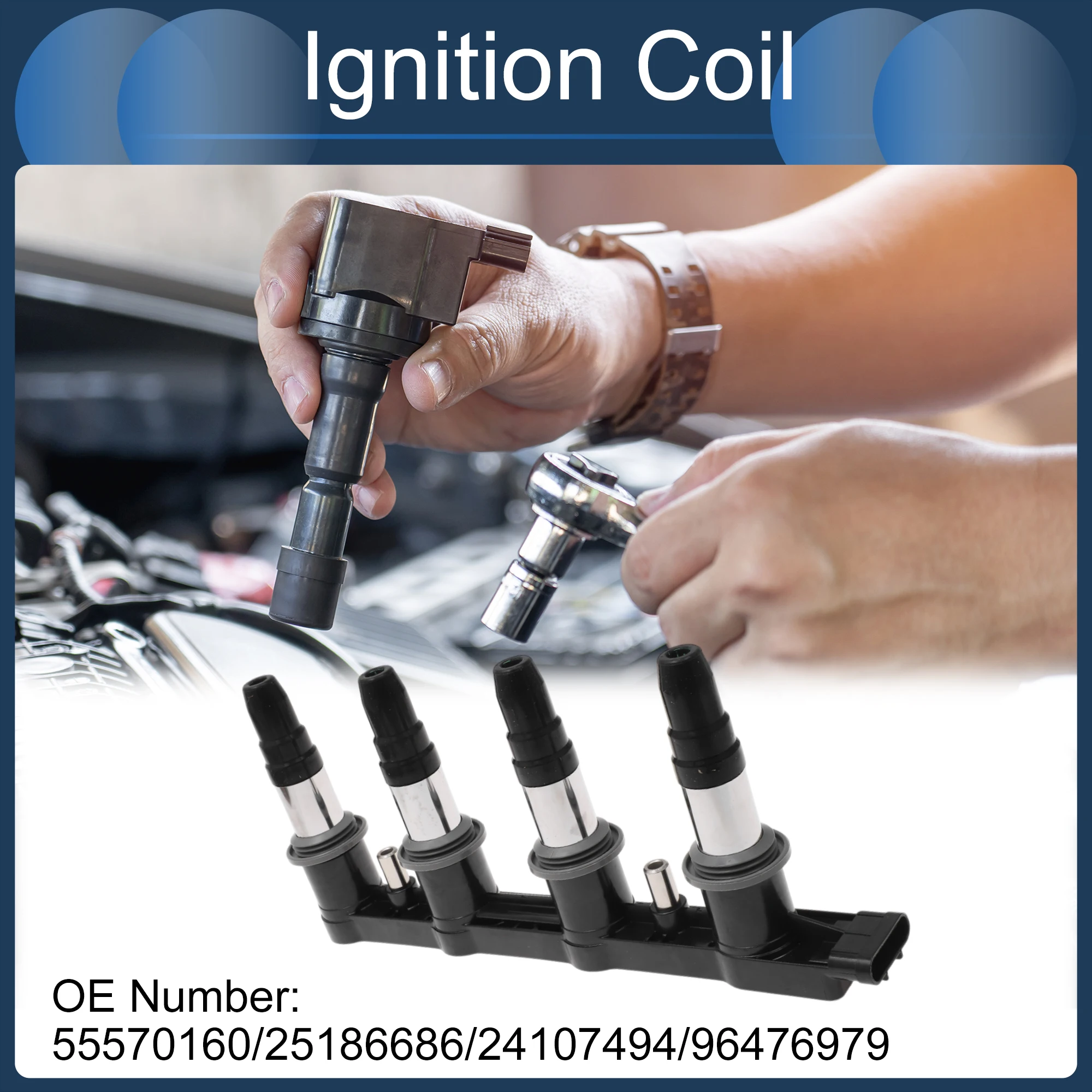 

UXCELL Ignition Coil Ignition Coil Pack No.55570160/25186686 for Chevrolet Cruze 1.8L