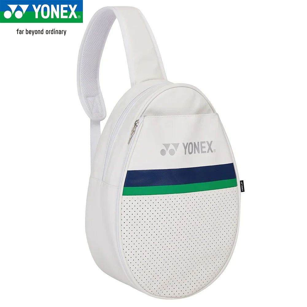 Yonex borsa a tracolla da Tennis da Badminton monospalla di alta qualità Mini borsa sportiva leggera compatta borsa a tracolla bianca