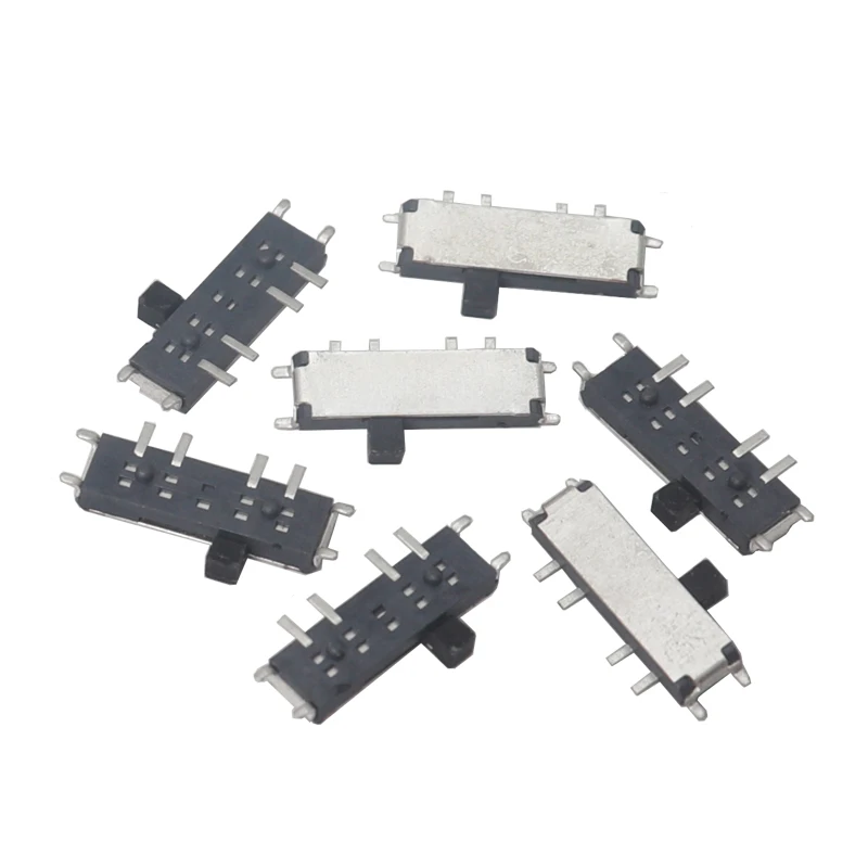 

【20-10 шт.】MSK-12C03-07 8-контактный тумблер Micro SMD, переключатель включения-выключения 1P2T