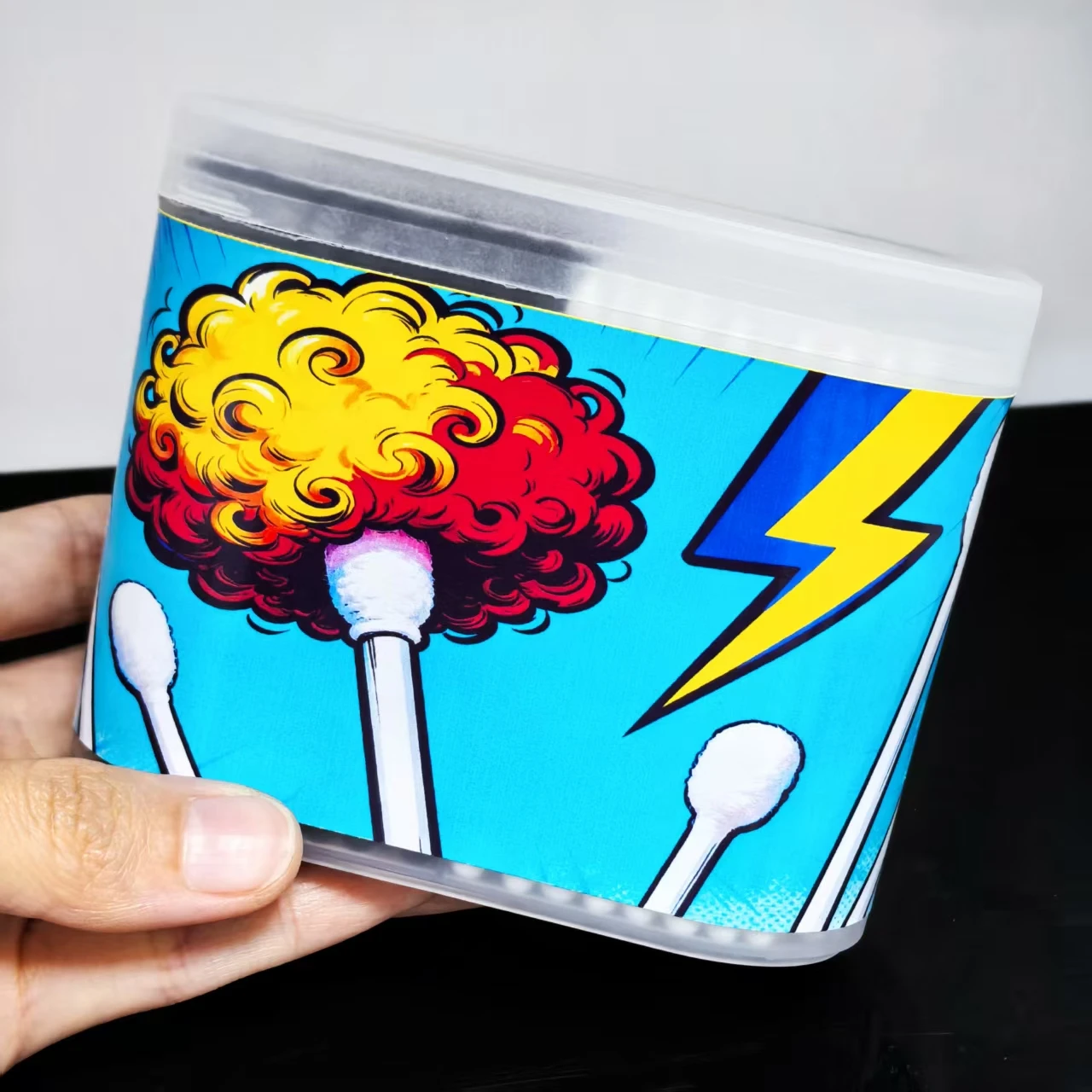 300개 창의적인 패턴 양면 면봉, 일상 가정용 성인 면봉, 다목적 선물용 면봉