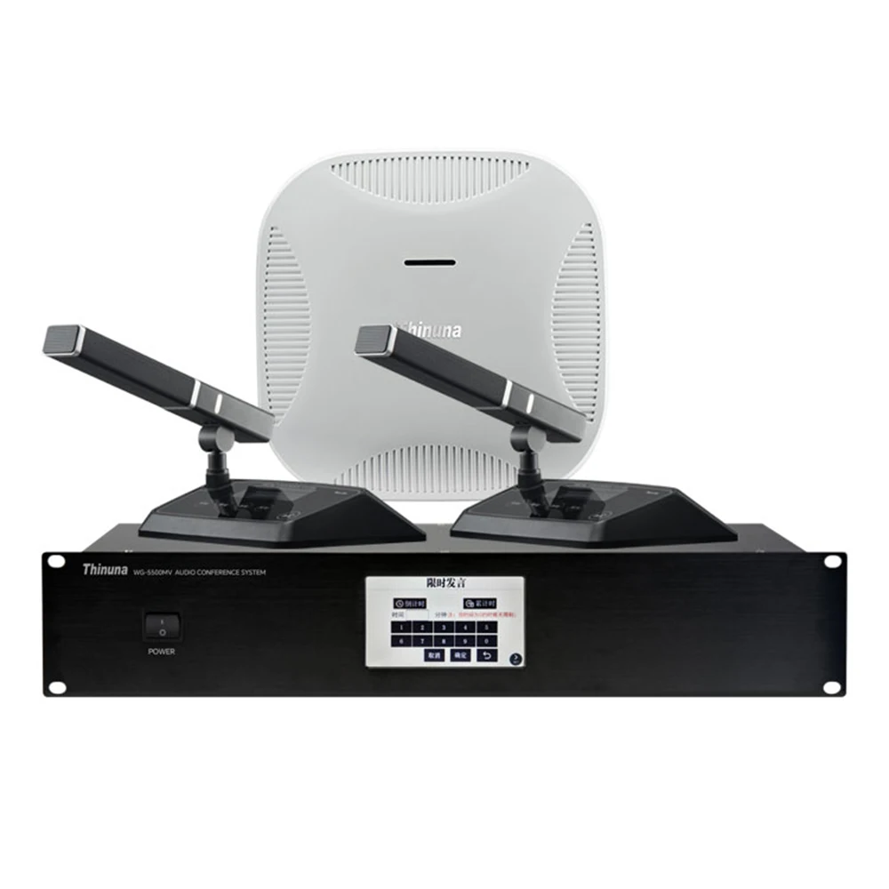 

Thinuna WG-5500MV II 5G WiFi Wireless Digital Conference System Smart Meeting Room Camera Microphone Equipment One-Stop Solution