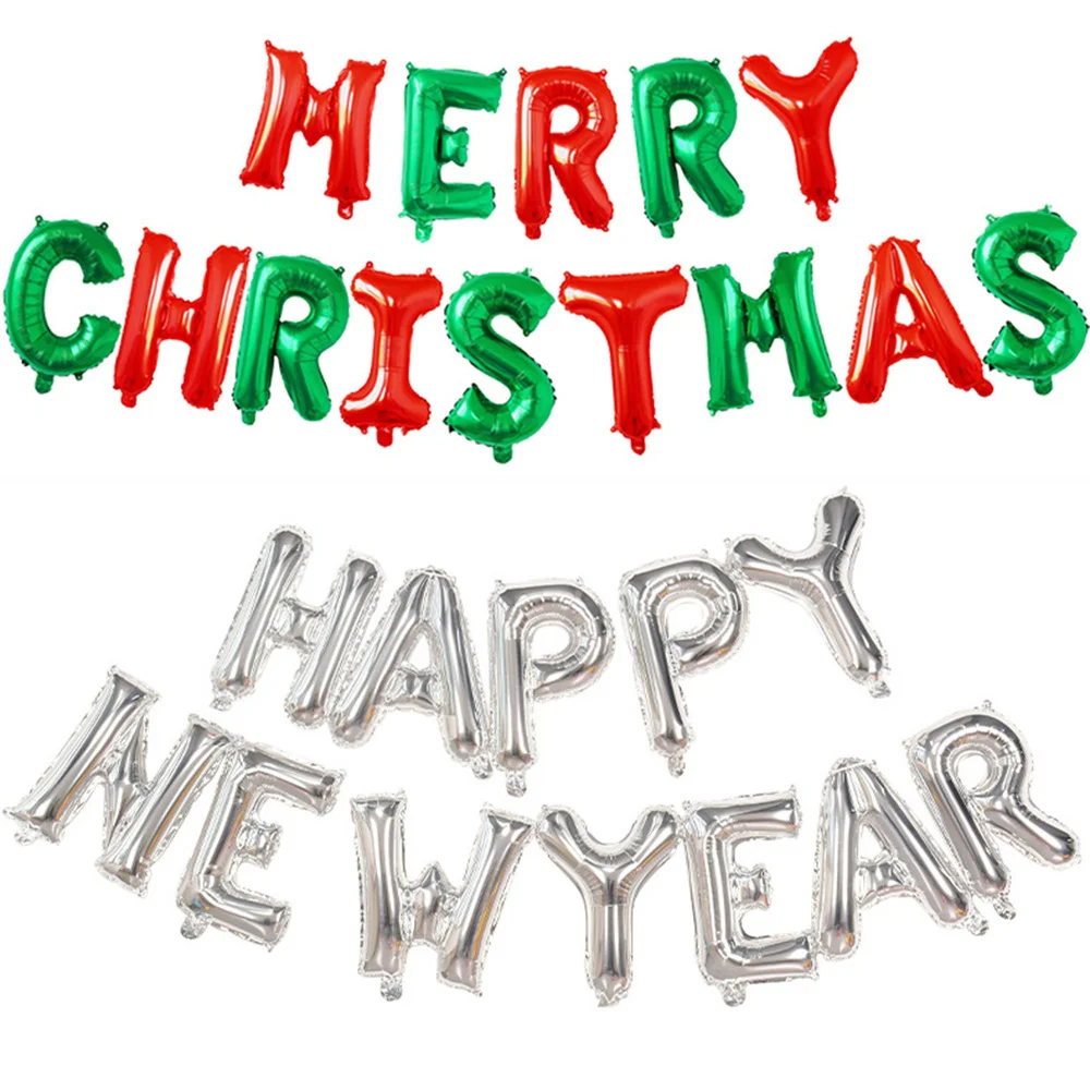 

Merry Christmas Balloons Happy New Yerar Letter Foil Balloon Xmas Festival Party Christmas Ceremonies Holiday Party Decorations