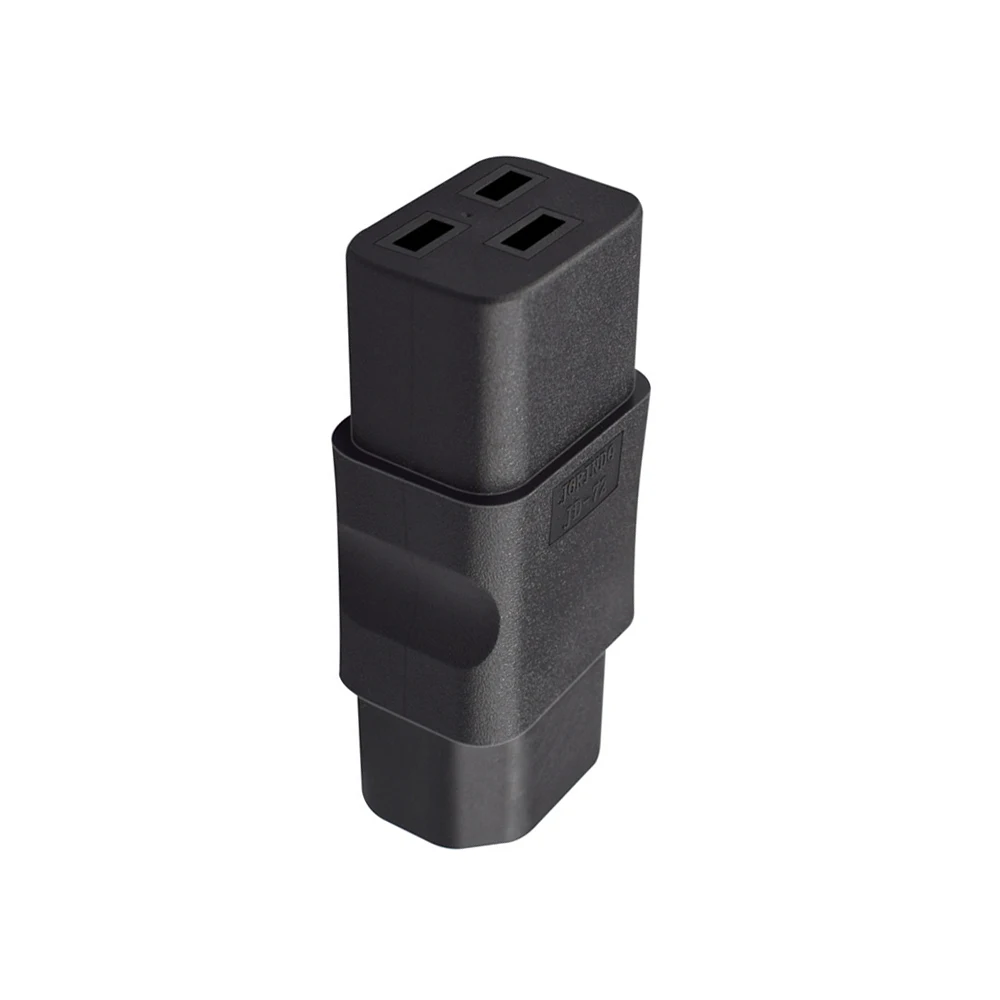 C14 to C19 Power Adapter Plug 10A Male to 15A Female Converter 250V Pure Copper Conductor Socket Connector Adapter