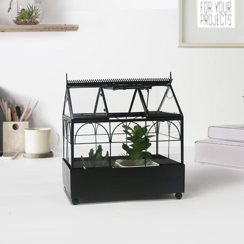 Glass Small Sunshine Room, plant display decorative cabinets