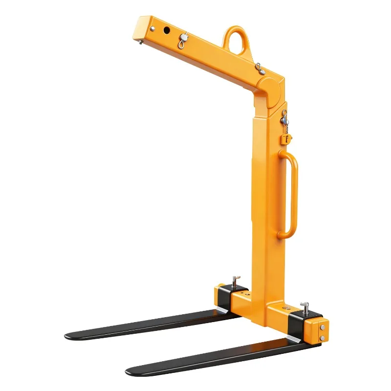 Heavy Duty Lifting Fork Attachment Overhead Crane Pallet Fork Balanced Hoisting Tool For Warehouse Cargo Lifting Operation
