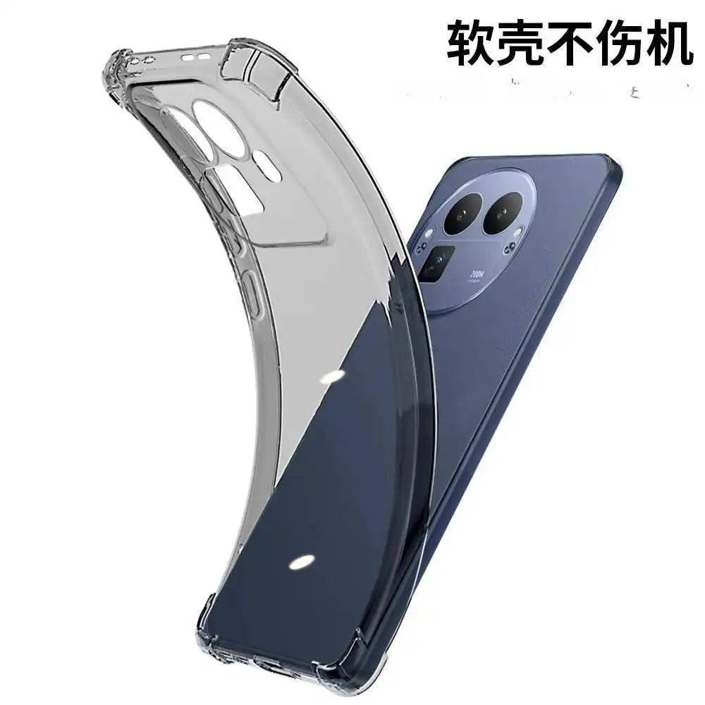 Case For Realme GT8 Pro Simple Clear Anti Fingerprint Soft Four Corners Anti fall Protect Phone Cover For Realme GT 8Pro Shell