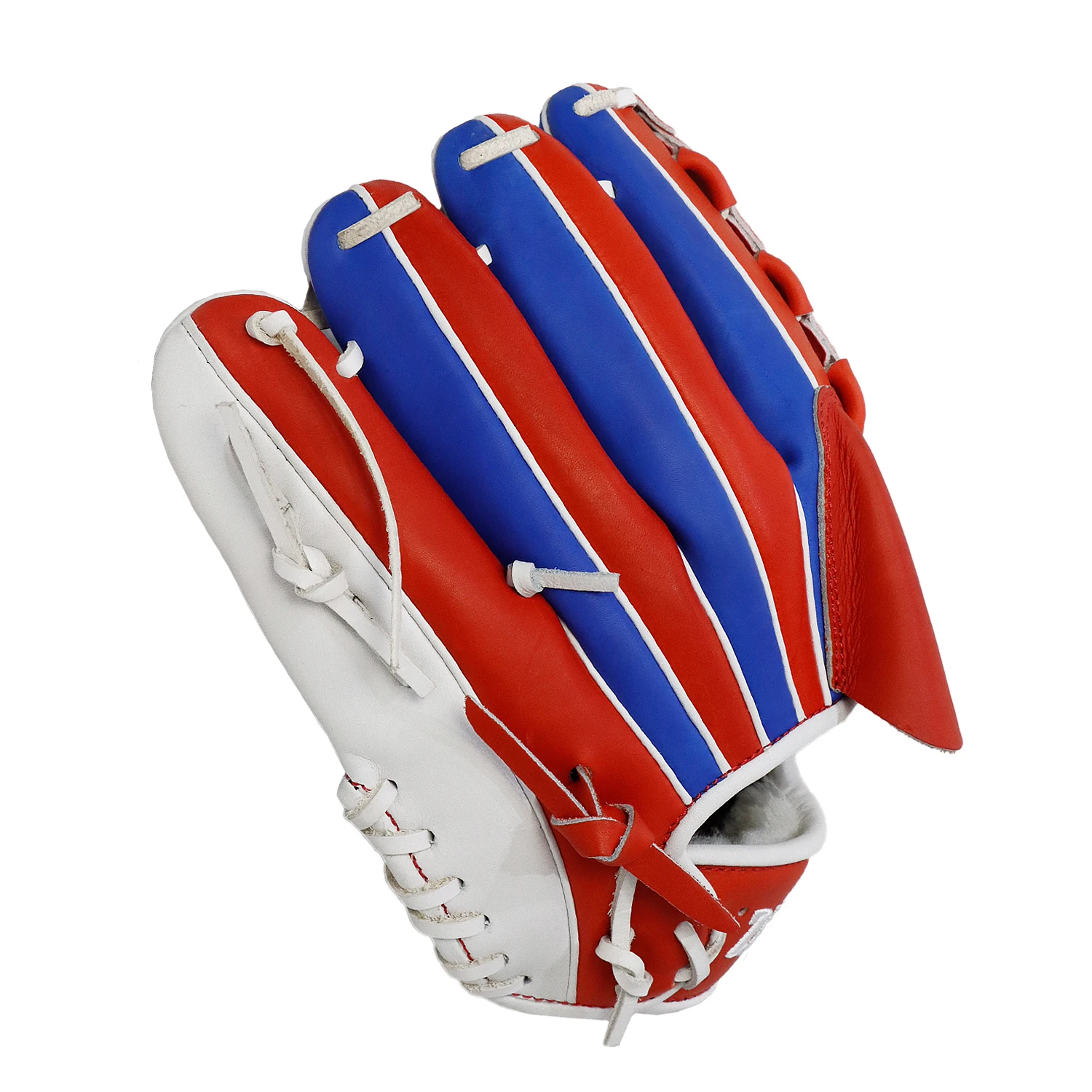 Logo-Stickerei, individuelle Softball-Baseball-Handschuhe, Rindsleder, echtes Leder, Baseball-Catcher