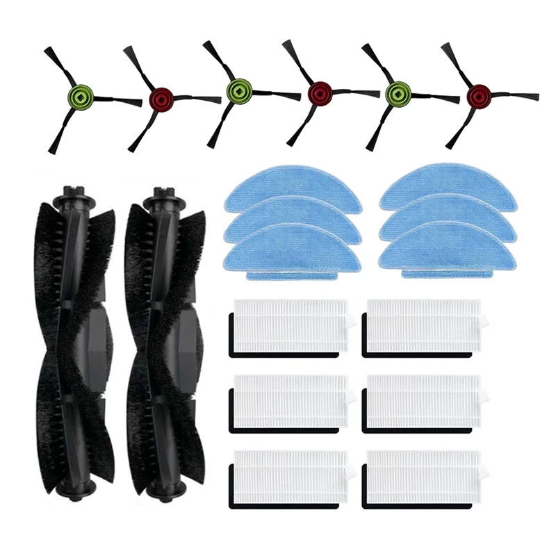 

AA86 20 Pcs For Laresar L6 Nex Sweeping Robot Cleaner Parts Replacement Main Side Brush Mop Filter Set