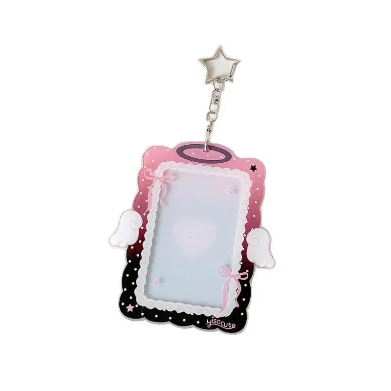 3in Photocard Holder Photo Display Stand Photo Frame Acrylic Card Holder Picture Protector Hanging Pendant For Backpack Charms