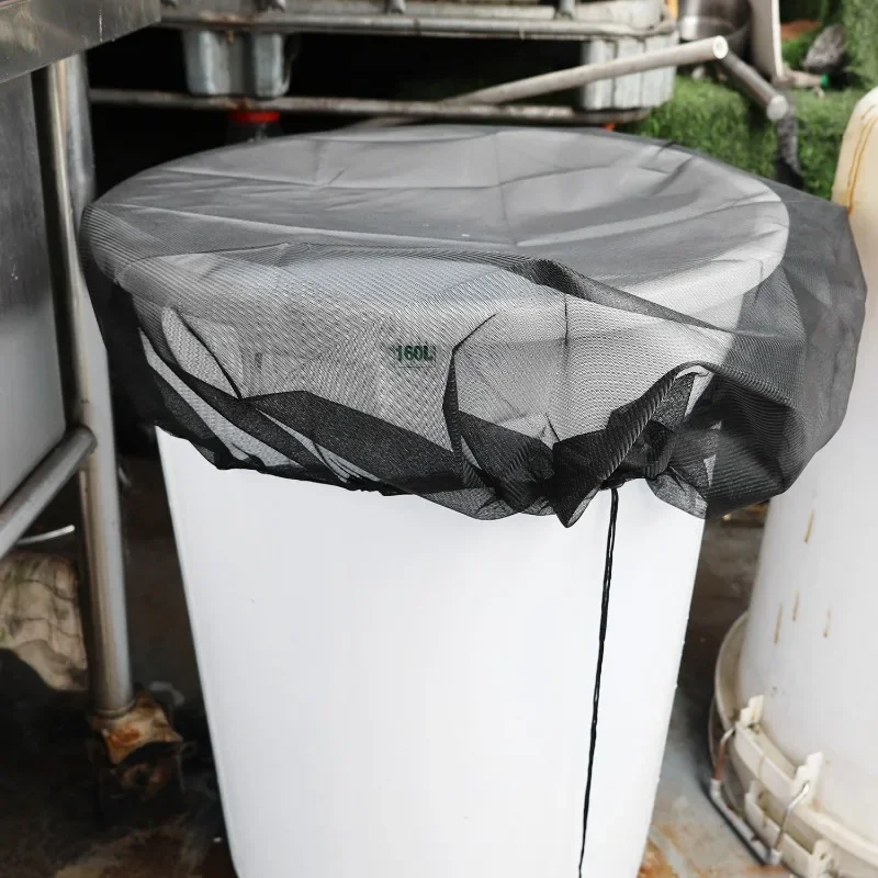 5/1pcs Rain Barrel Netting Screen Anti Insect Filter Leaf Guard Water Collection Bucket Rainwater Tank Lid Net Garden Mesh Cover