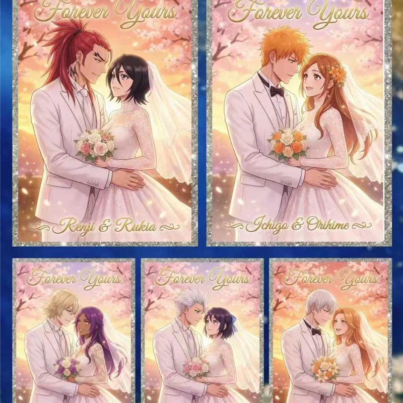 Original BLEACH Collection Cards Official Color Paper 10x15cm Kurosaki Ichigo Rukia Anime Collector‘s Gift