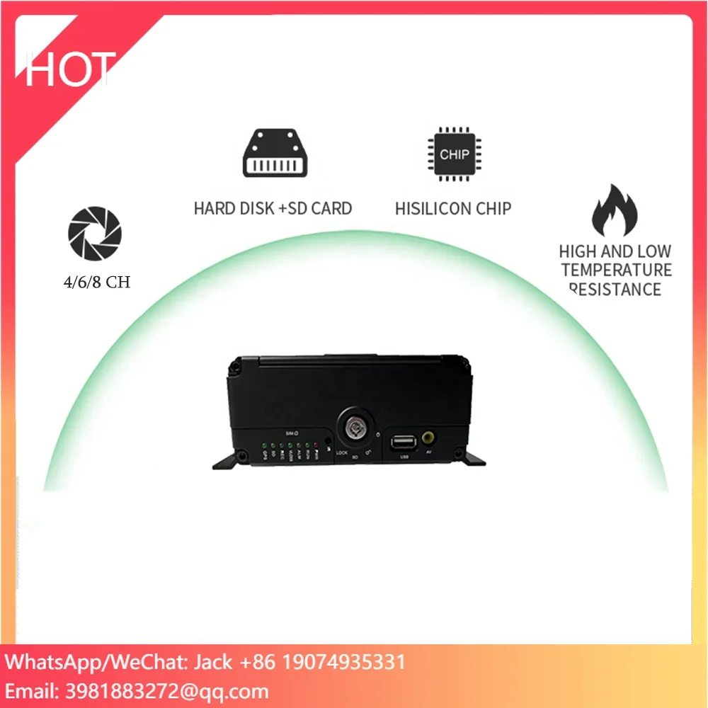 

HYF Waterproof 4/6/8CH HD+SD GPS 4G Optional AI MDVR Fatigue Detection Driver Monitoring Safety Driving Mobile DVR Truck System