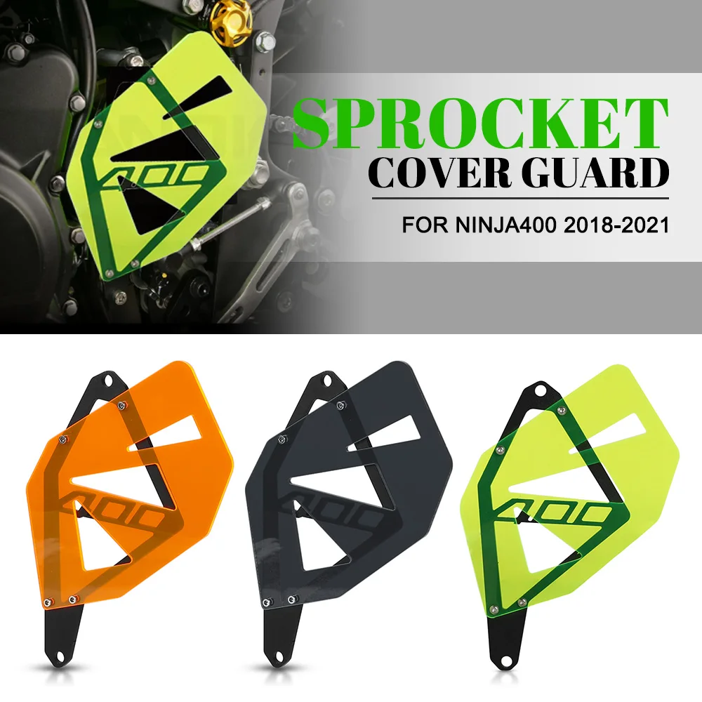 

For KAWASAKI NINJA 400 NINJA400 2018-2019-2020-2021 Motorcycle Accessories Chain Guard Cover Front Sprocket Guard Protector