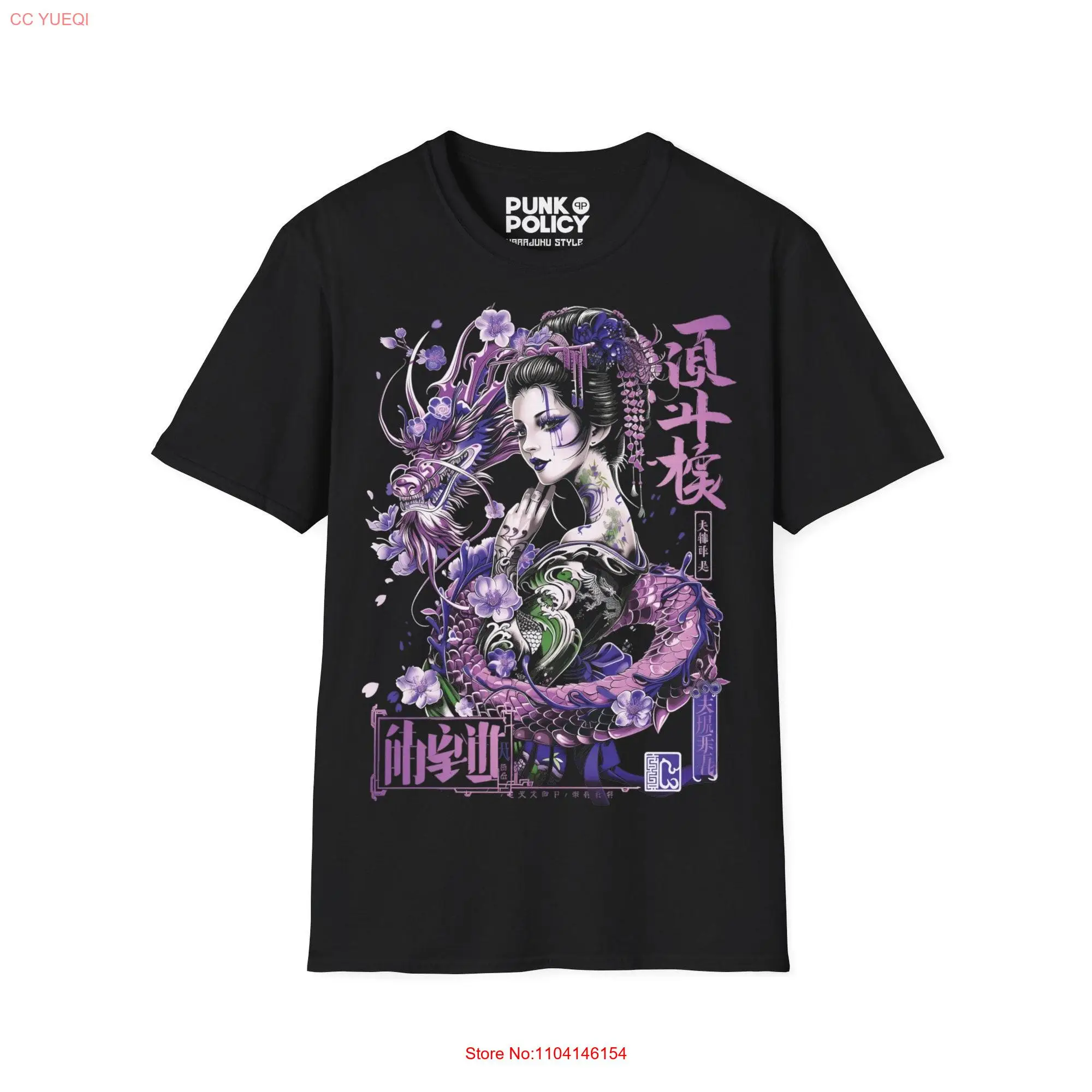 Harajuku Geisha graphic Softstyle T Shirt gifts shibuya Kyoto Gyaru kawaii visual kei long or short sleeves