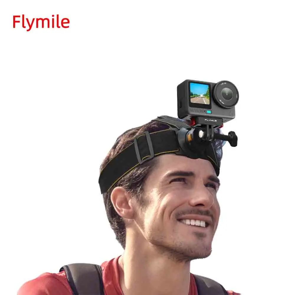 

Flymile Head Strap Mount Headband Belt for DJI OSMO Action 6 Accessories With Quick Release Base for Vlog /POV Video Photography