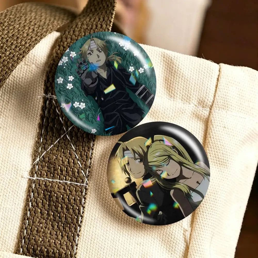 Anime F-Fullmetal Alchemist 25mm 32mm 44mm 58mm 75mm Brooches Badges Pins for Accessories Gift