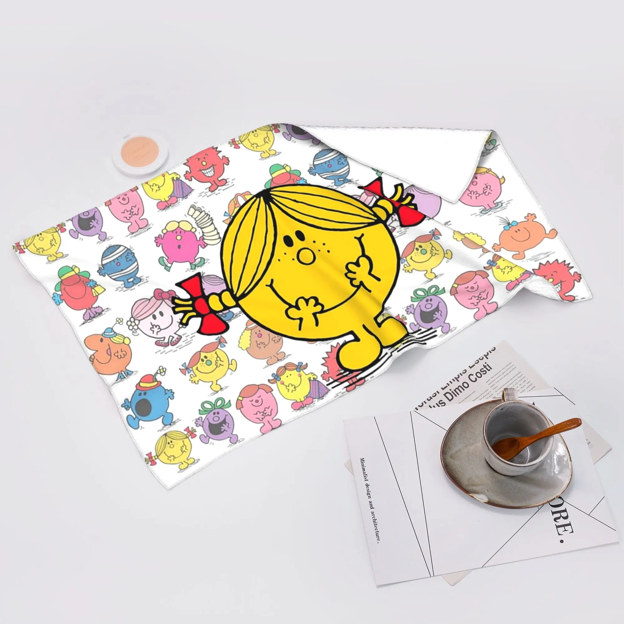 Custom Little Miss Sunshine Soft Face Towel Quick Dry Pool Bath Cotton Towels Absorbent Quick