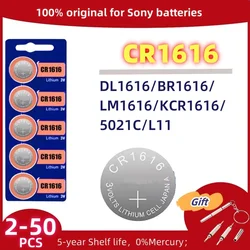 Original For SONY CR1616 Coin Cells Batteries CR 1616 DL1616 BR1616 5021LC LM1616 Lithium Battery For Watch Remote Control