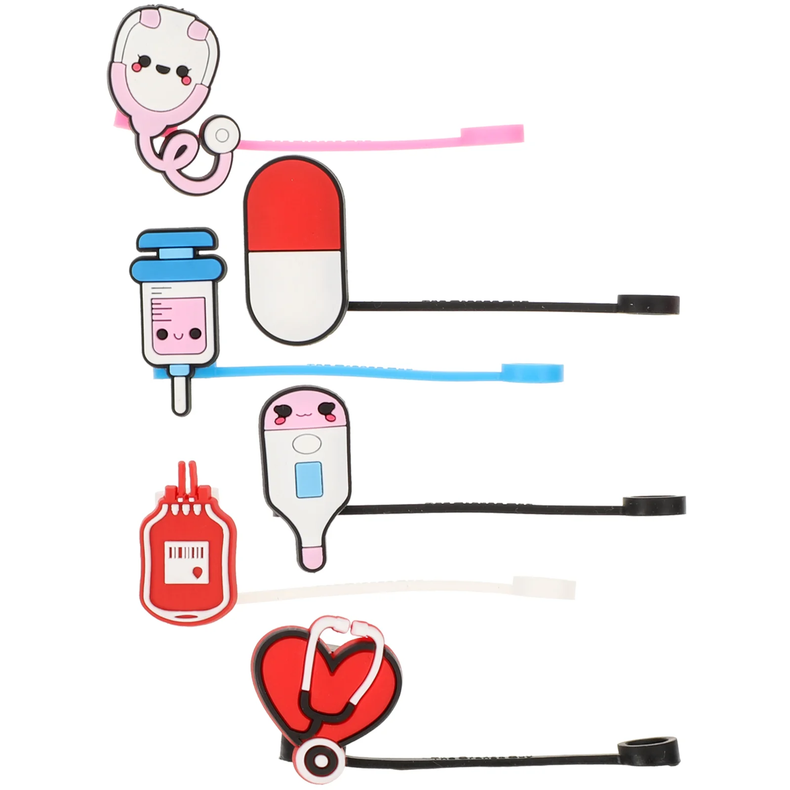 6 шт. очки, медицинские соломенные чашки, аксессуары для топперов, пробка 3X25 см, силикагель, чехлы, стаканы