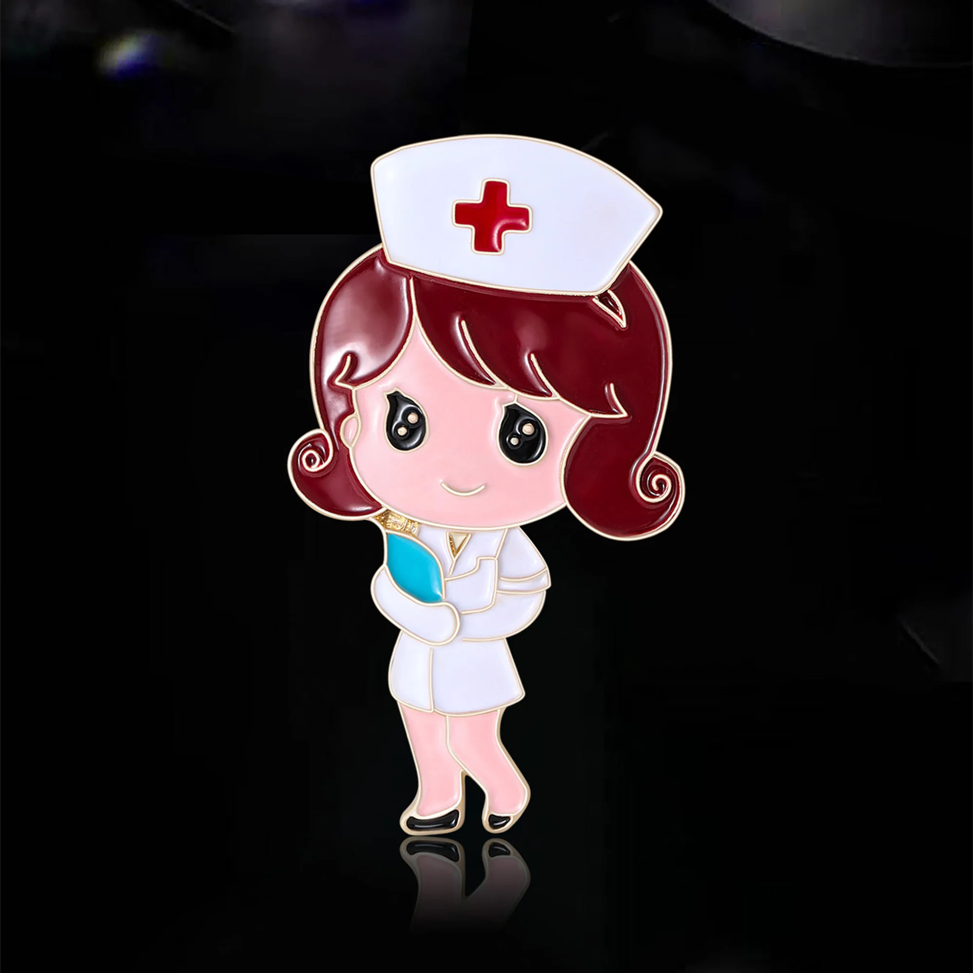 

Fashion Nurse Brooches for Women Unisex Medical Character Pins Keychain Event Party New Gifts Jewelry Decoration Accessories