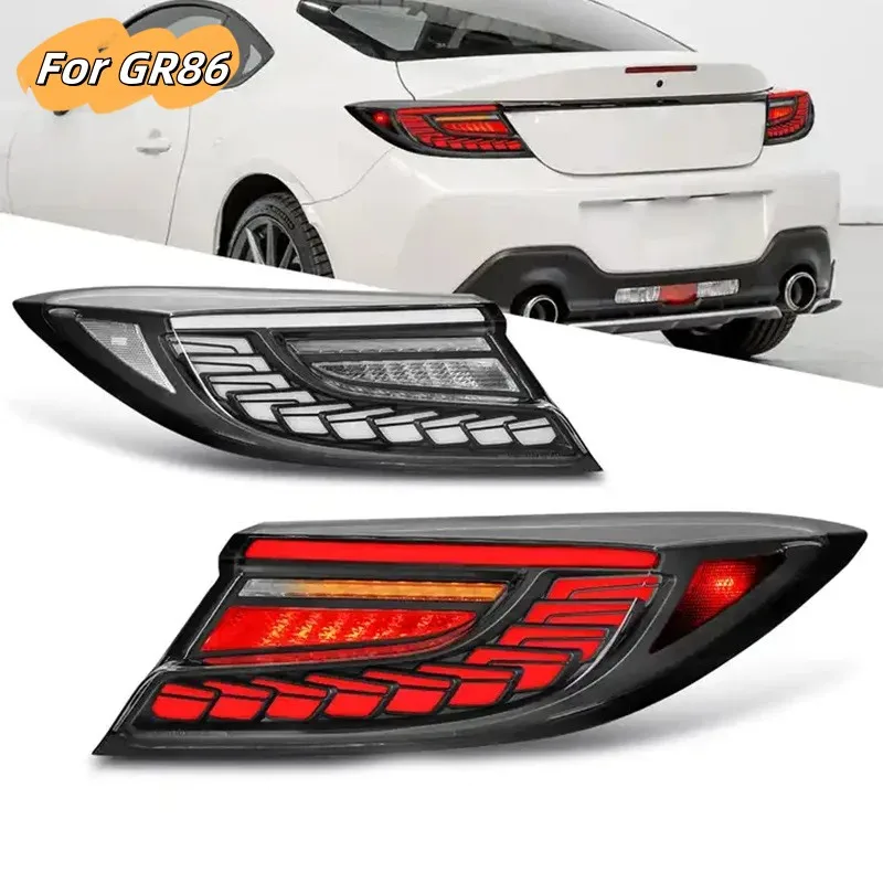 

Fit for To-yoGR86 for Subaru BRZ 2022-2023 LED Car Rear Light With Stop Light Brake Light White Red Dragon Scale