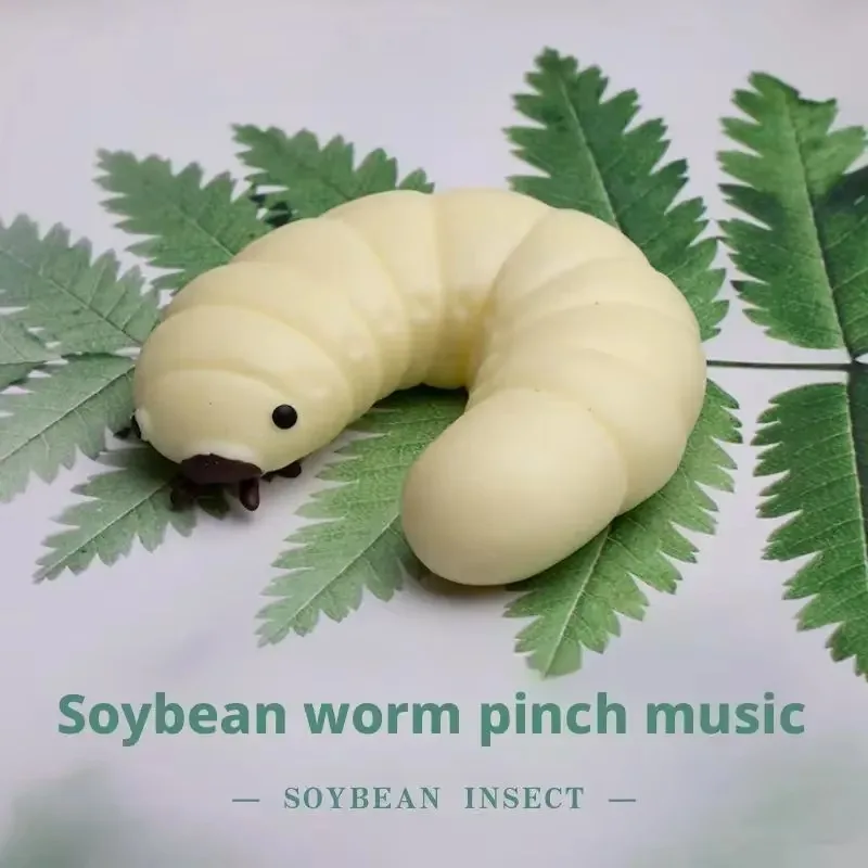 New Fluid Soybean Worm Pinch Fun Release Toy Lazy Mud Feeling Adult Prank Venting Stress Relieving Toys