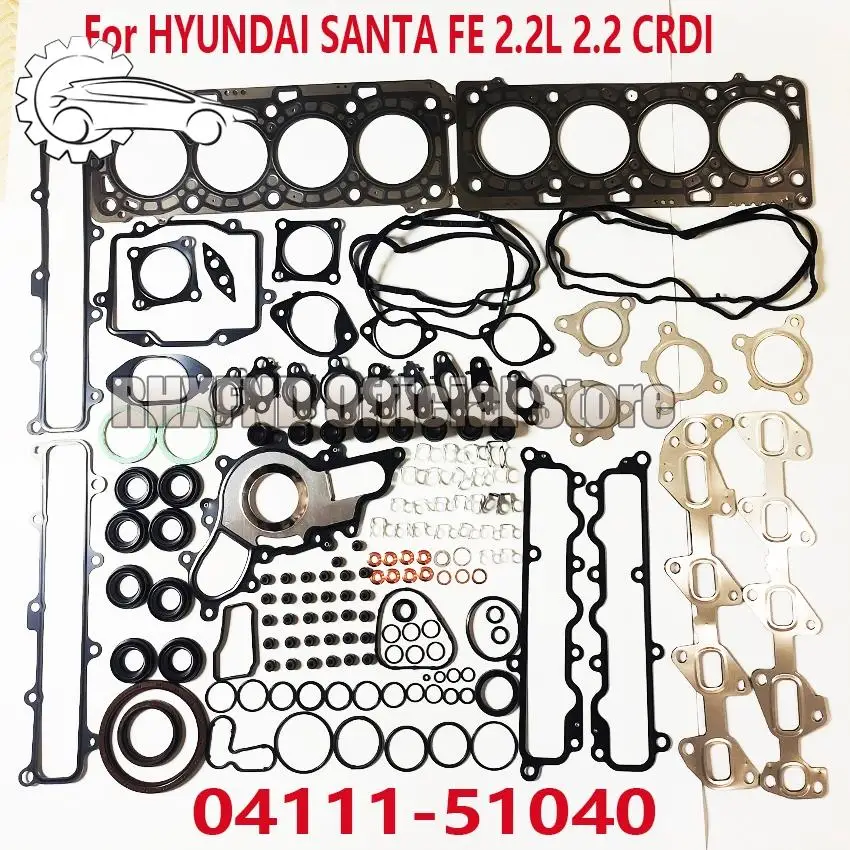 

Gasket kit for 1VD overhaul of Toyota Land Cruiser V8 engine 04111-51040