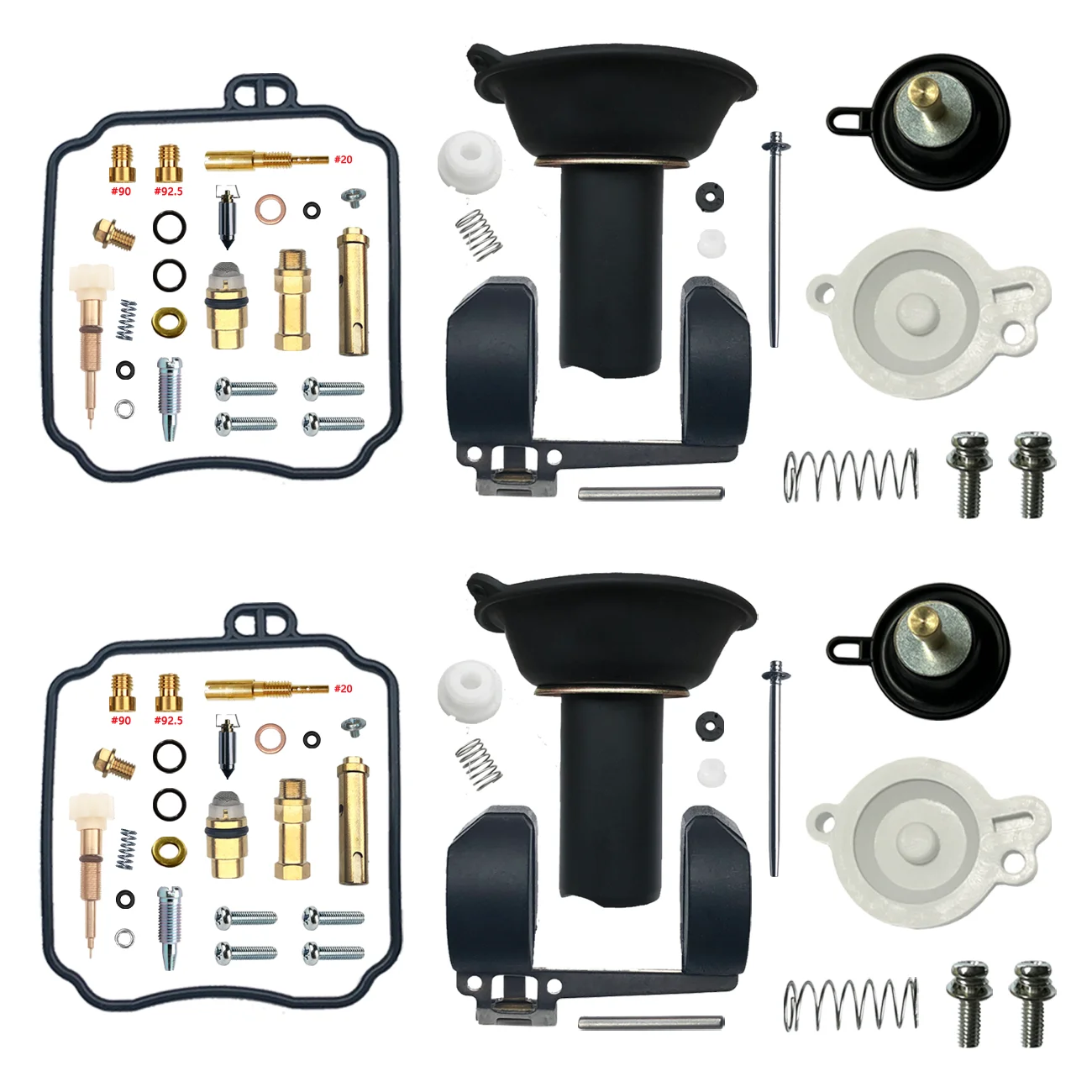 YAMAHA V-STAR programme GSTAR XVS650 Kit De Réparation De Carburateur Moto Carb Flotteur DiaphLeurs me Aircut Jeu De Vis D\'accélérateur Pièces