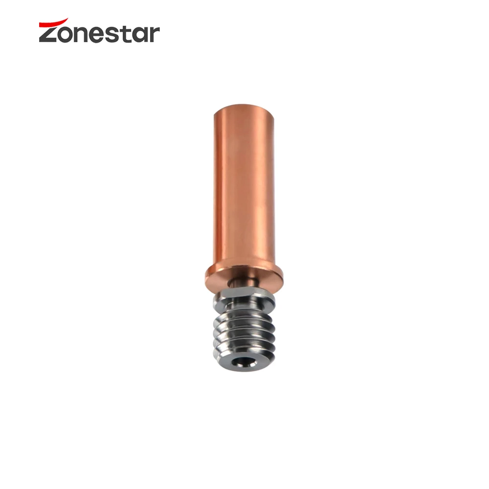 Bimetal Titanium Alloy Heat Break High Temperature M6 M7 M6x26 CR6-SE E4V3H MK10 Red Copper Throat for M2 M3 R2S R3 E4 V6 Hotend