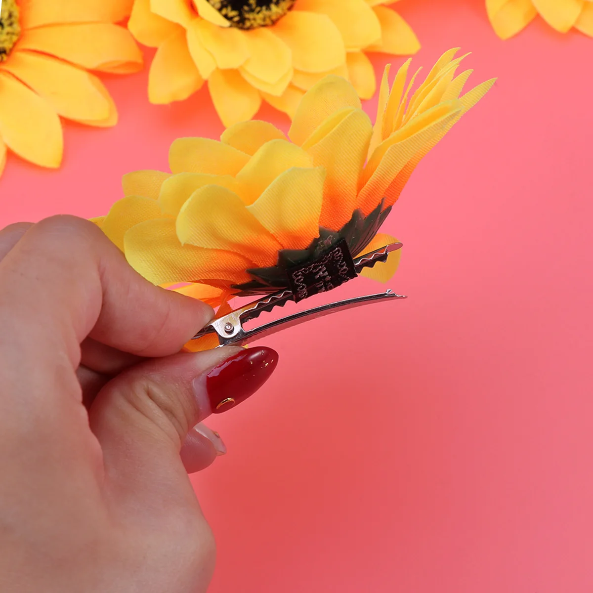 

12pcs Girls Clips Chiffon Lightweight Comfortable Kids Accessories Bright Hairpins Girls Hair Clip Toddler Baby