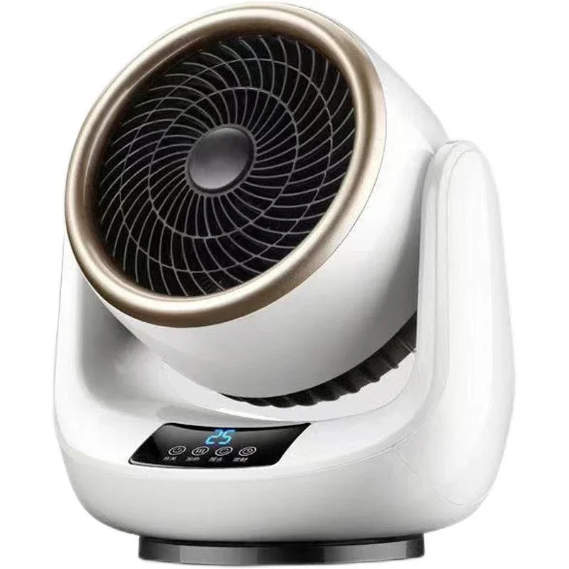 110V hot and cold dual-use fan heater home small office swing-head desktop fan Taiwan