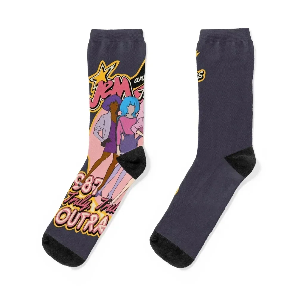 

Reveal The Secret Jem And The Holograms Gifts For Music Fan Socks Toe sports funny gift floral Socks Men Women's