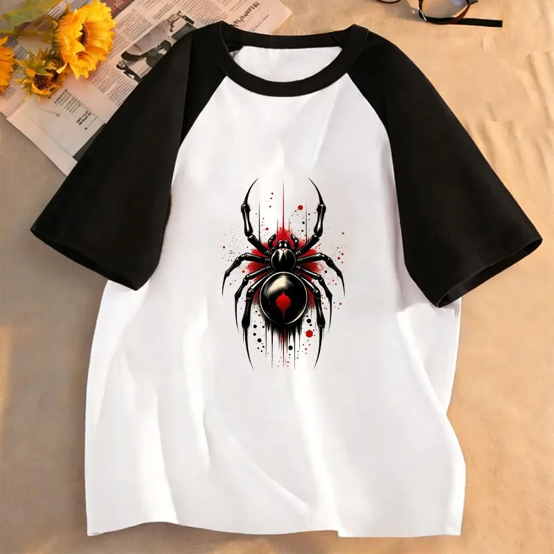 Summer Spring Harajuku Spider T Shirts Animals Funny Manga Kids Children's T-shirt Boys Girls Casual Top Tee