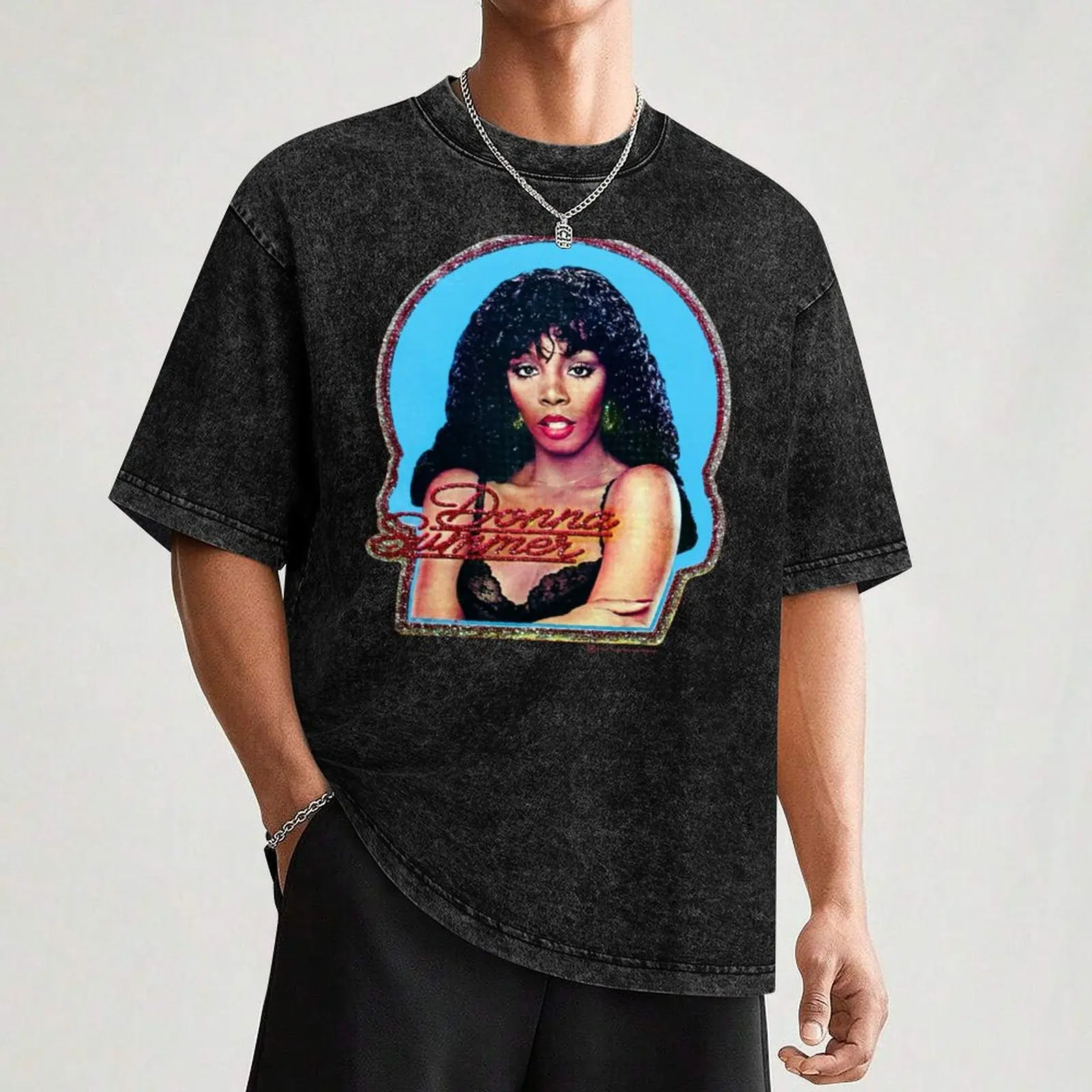 Donna Summer T-Shirt Light Athletic Short Sleeve Tee Shirt