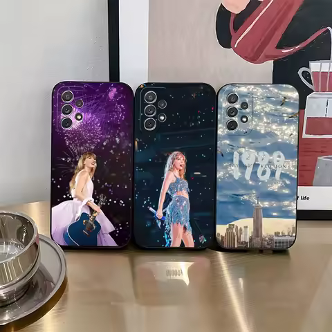 T-TaylorS Singer S-SwiftS Phone Case For Samsung Galaxy S25 S24 S21 S23 S22 S20 Ultra Fe Plus A34 A16 A54 A24 A52 A53 M54 Cover