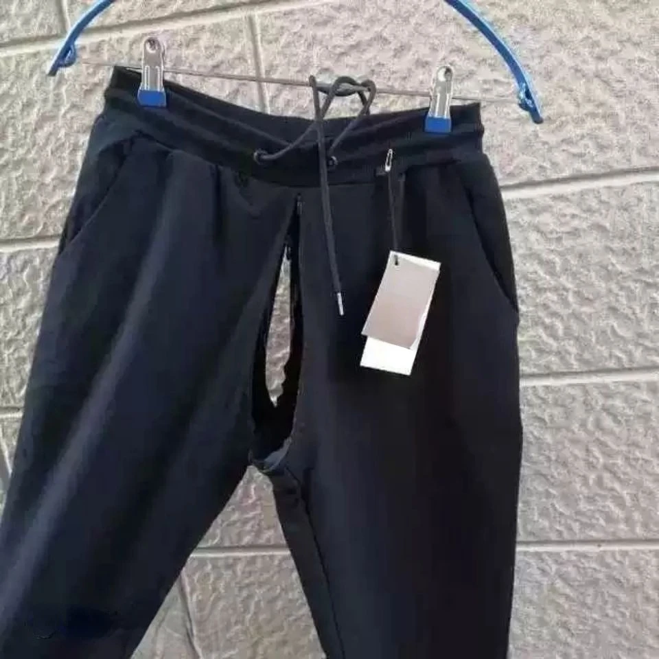 Pantaloni sportivi in puro cotone primaverile e invernale Pantaloni casual di lusso Outdoor con apertura sul cavallo Pantaloni sessuali con cerniera