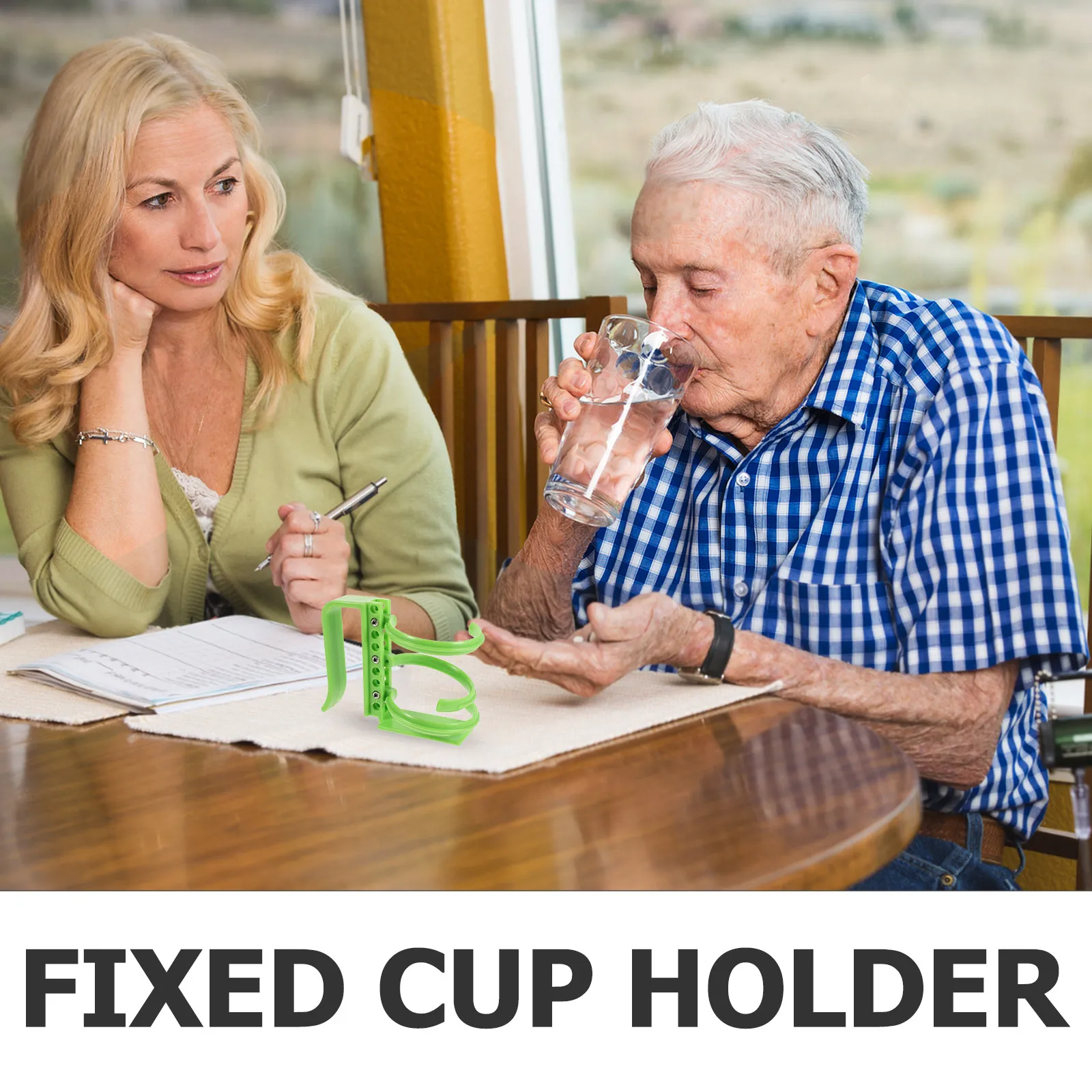Essential Tremor Drinking Aid Adjustable Senior Mobility Assist Drink Holder Cup Stabilizer for Unsteady Hands Anti Spill