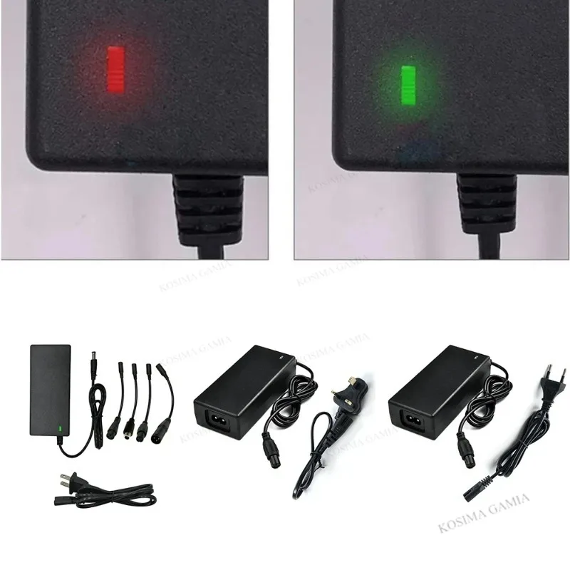 Universal AC DC 42V 2A Power Adapter Smart Charger For 24-36V Lithium Battery Electric Scooter US/EU Plug Black 100-240V - view 5