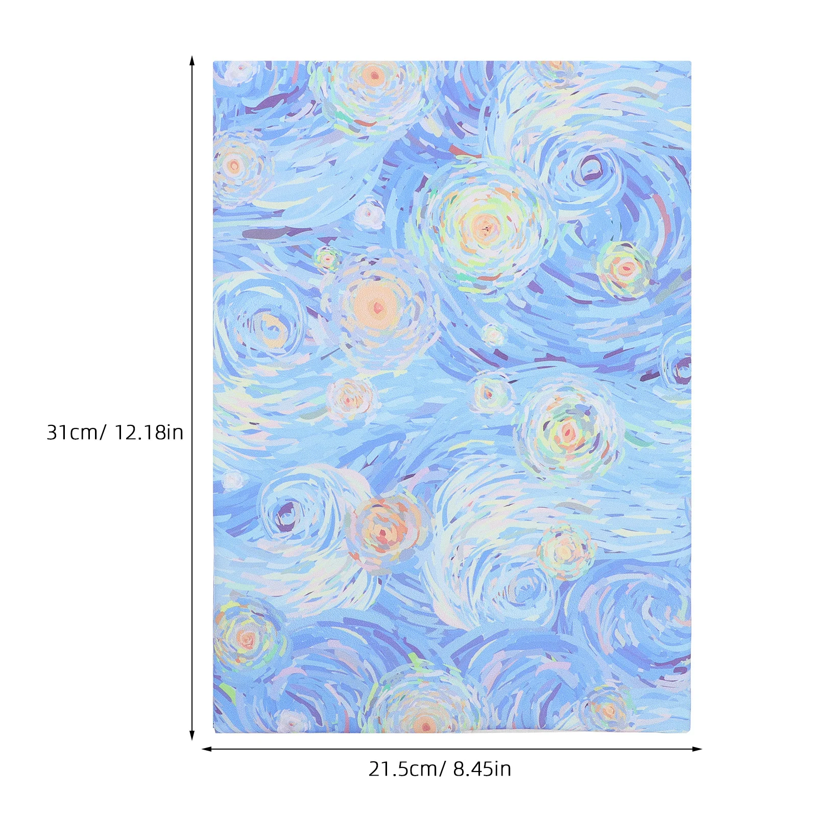 Book Sleeve Cover with Pattern Binding Cloth Notebooks Protector Protection Accessory