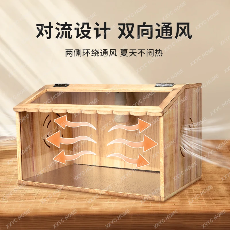 Solid Wood Feeding Box Lu Full Set Ornamental Landscaping House Quail Constant Temperature Brood Box Young Chicken Insulation