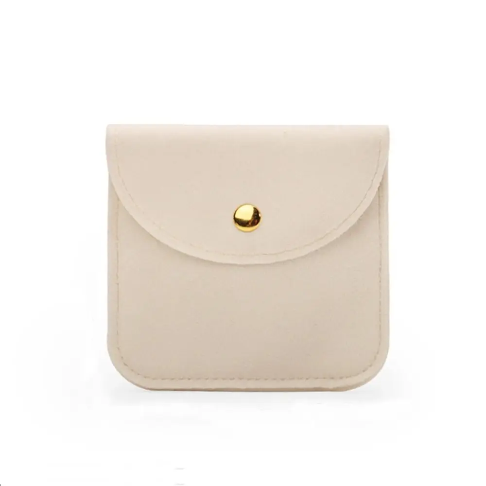 

Wrapping Pouch Snap Button Velvet Packaging Bag Jewelry Bag Storage Pouch Gift Bag