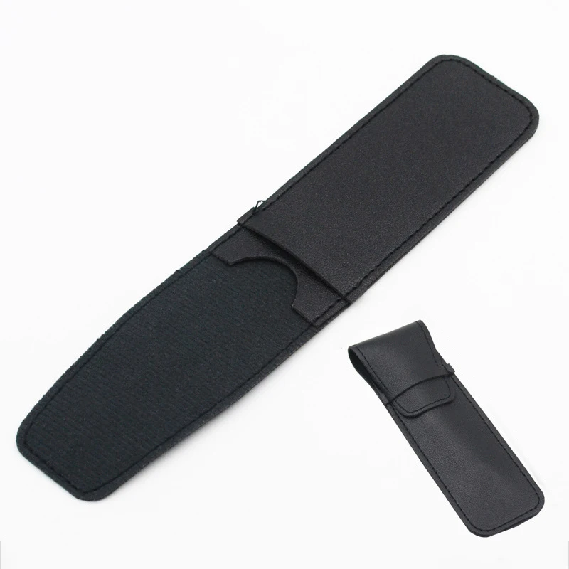 1PC Safe PU Leather Leather Razor Case Shaver Pouches Black Protective Bag For Razor And Razor