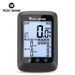 WEST BIKING GPS Bike Computer Cycle Wireless Speedometer Odometer Tracker FSTN Screen Waterproof Road MTB Bicycle Speedometer