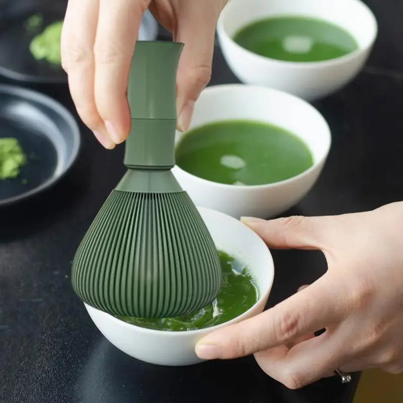 Traditional Matcha Whisk Reusable Resin Matcha Whisk Chasen Dishwasher Safe Matcha Stirrer Matcha Green Tea Powder Preparation