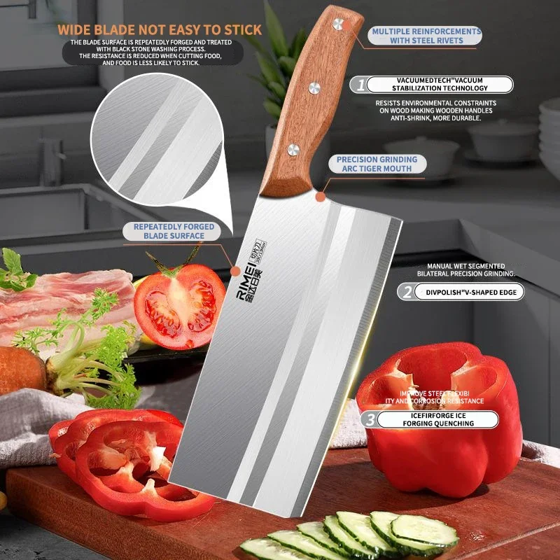 SMEG High Quality Stainless Steel Kitchen Knife Home Sharp Cutting Beef meat Cutting Vegetable Fruit Knife Kitchen Tool - view 5
