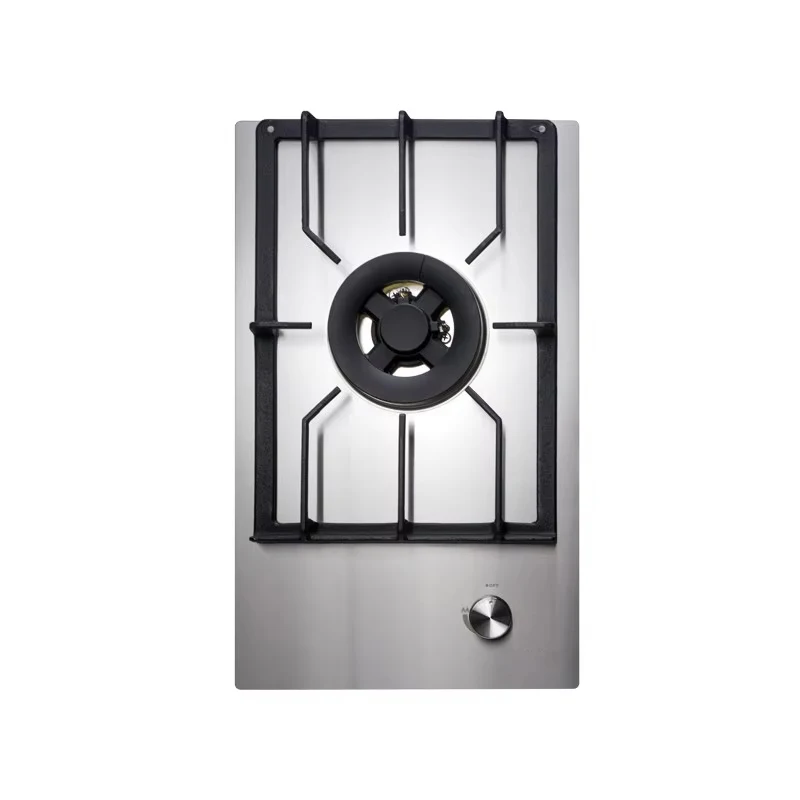 

Single-eye Vertical Embedded Gas Stove Stainless Steel Surface Small Single-stove Cooker for Home Apartment
