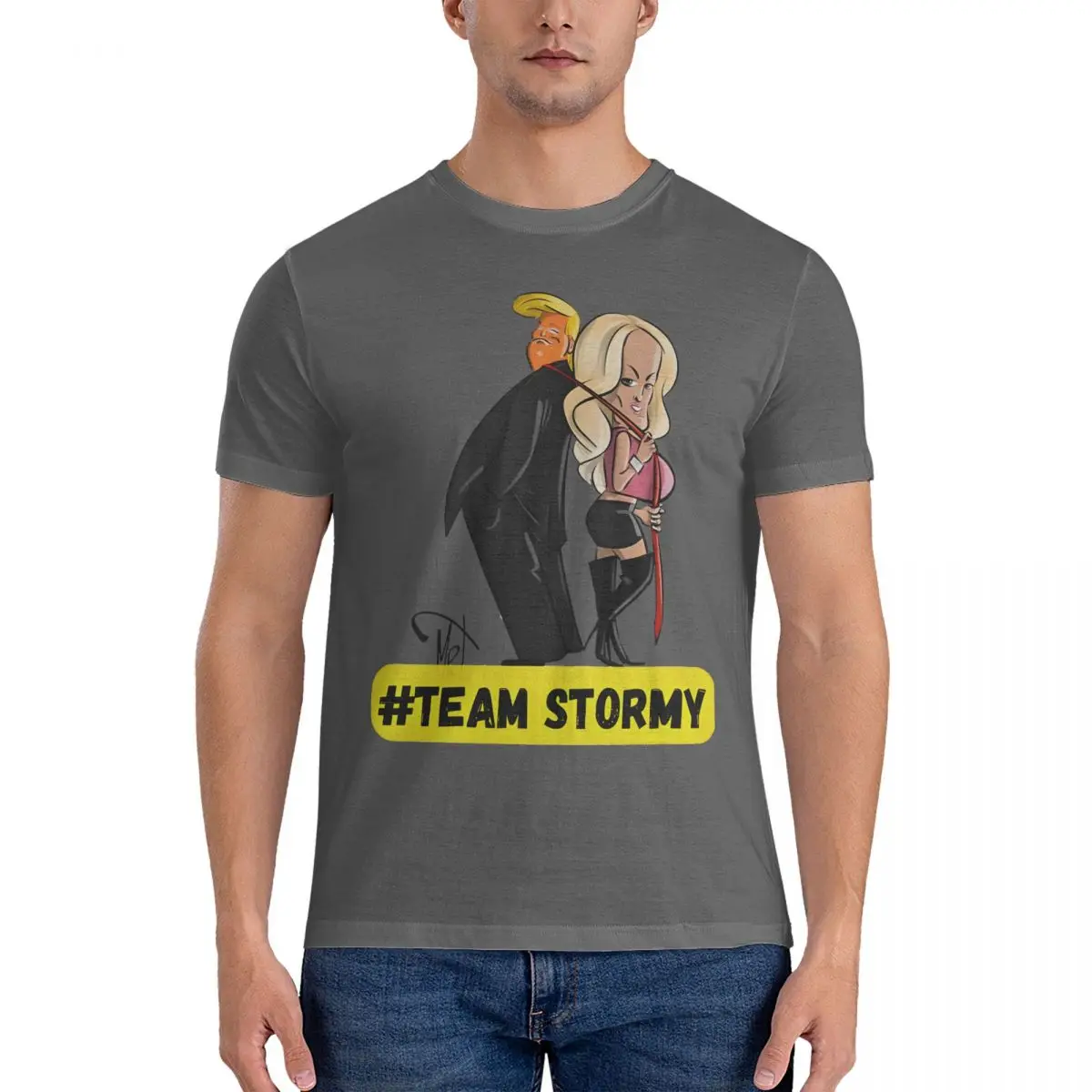 Men's Unbelievable T Shirt Stormy daniels 100% Cotton Tops Casual Short Sleeve Round Collar Tees Birthday Gift T-Shirt