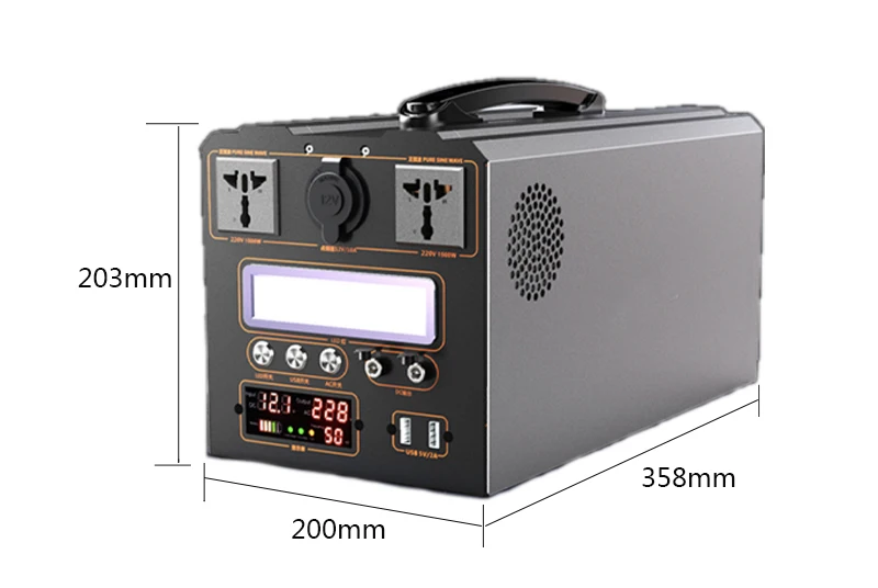China wholesale 1500W 3000W all-in-one large battery outdoor portable power station generator with 2 fast charges For sale