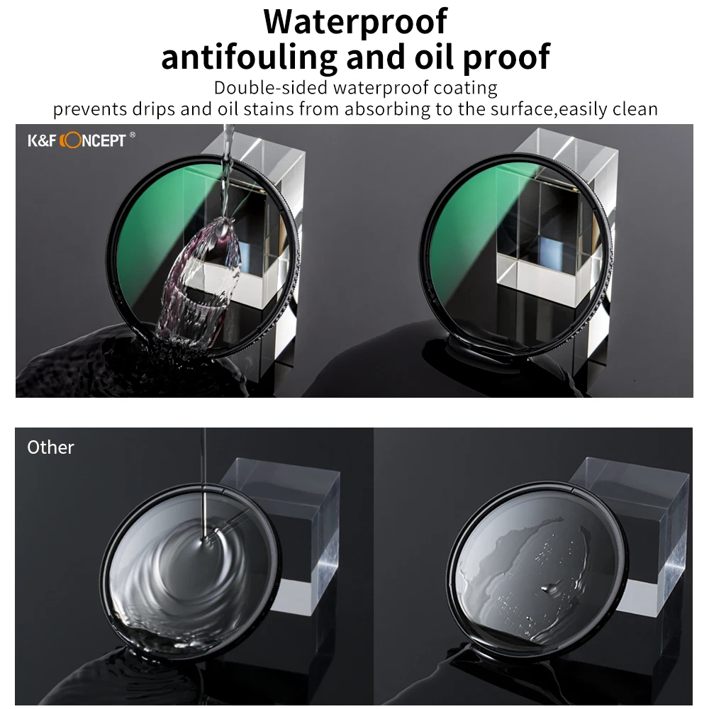 K & F مفهوم HD CPL كاميرا تصفية عدسة مع متعددة المغلفة التعميم المقطب 49 مللي متر 52 مللي متر 55 مللي متر 58 مللي متر 62 مللي متر 67 مللي متر 72 مللي متر 77 مللي متر 82 مللي متر